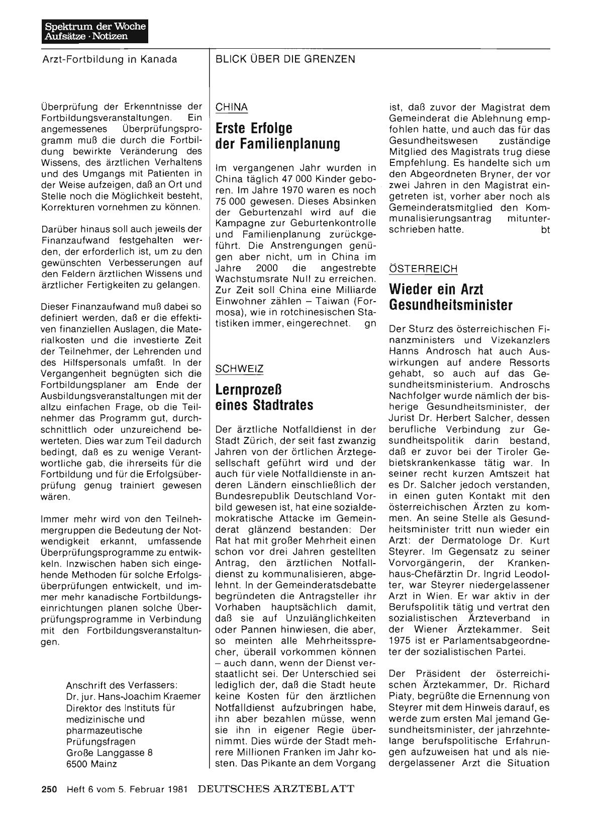 Vorschauseite 1: SCHWEIZ: Lernprozeß eines Stadtrates