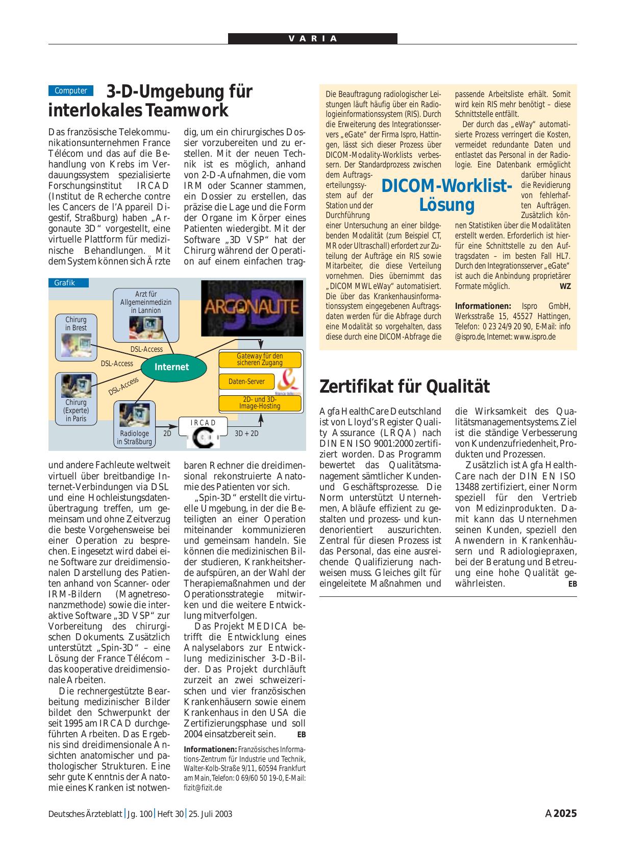 Vorschauseite 1: Zertifikat für Qualität