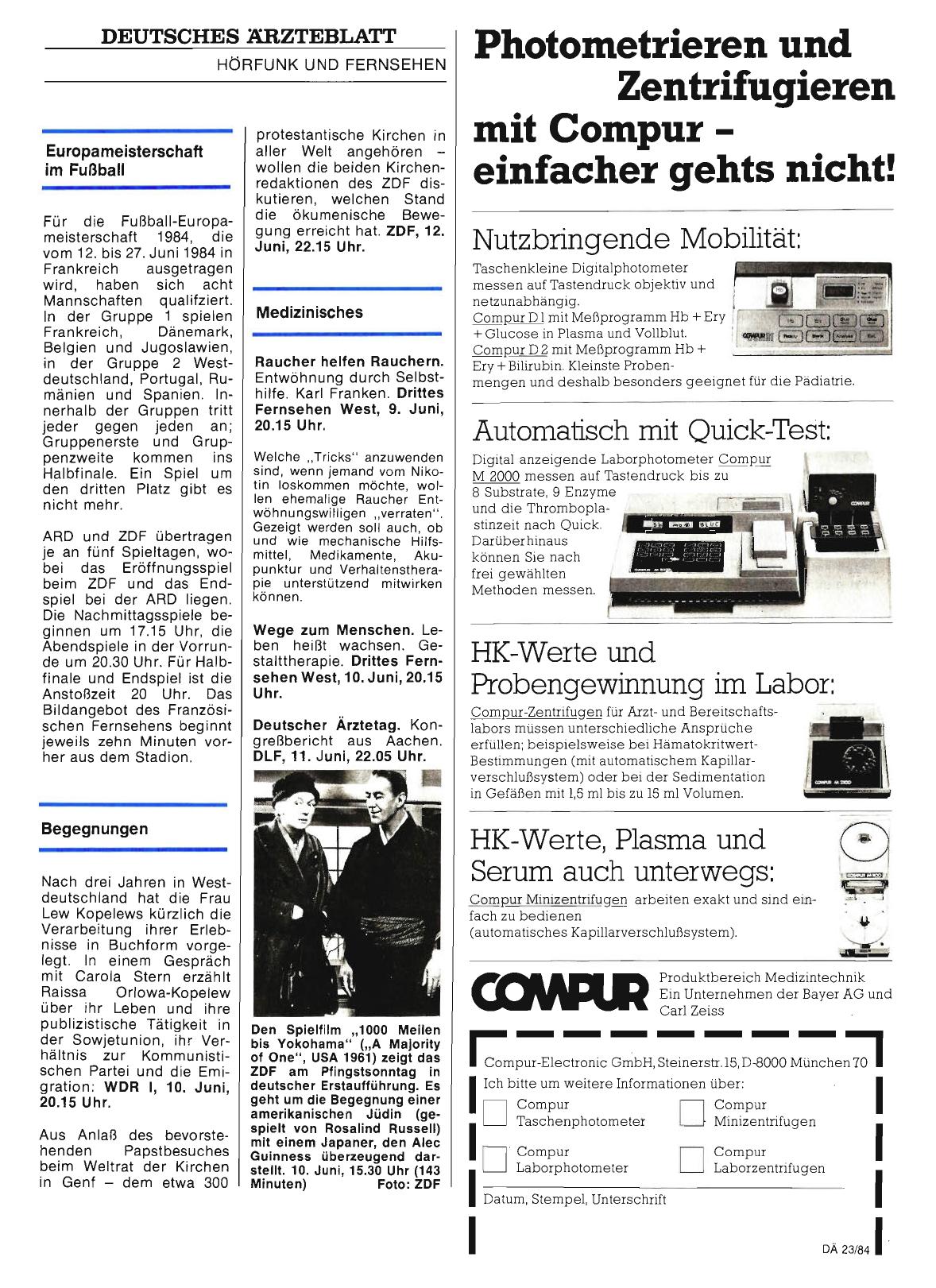 Vorschauseite 1: Europameisterschaft im Fußball / Begegnungen/ Medizinisches