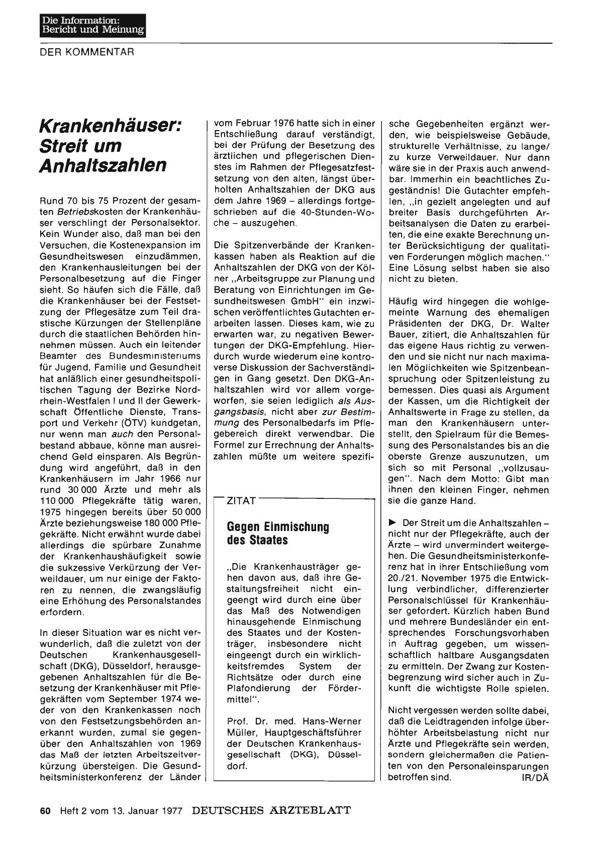 Vorschauseite 1: Krankenhäuser: Streit um Anhaltszahlen