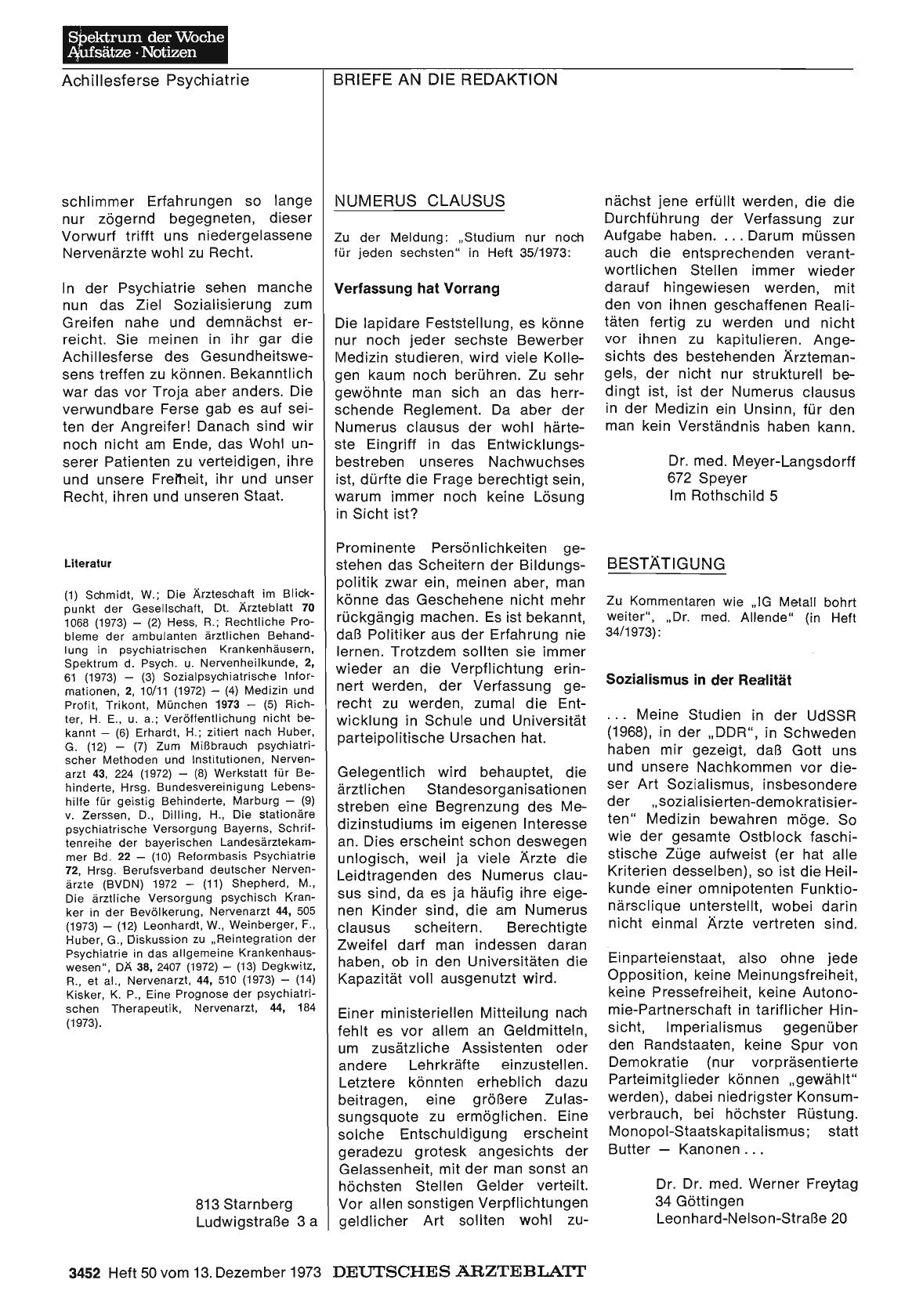 Vorschauseite 1: NUMERUS CLAUSUS: Verfassung hat Vorrang