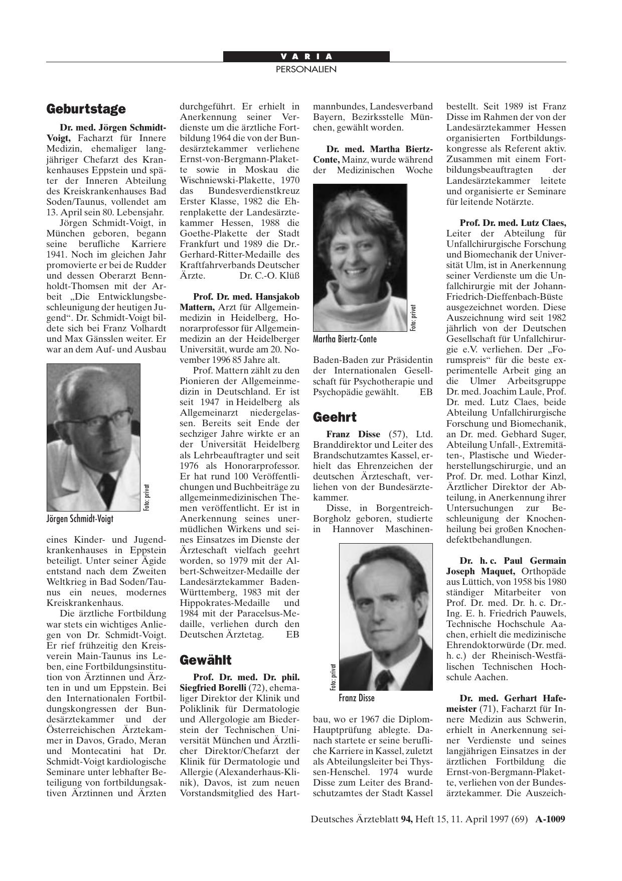 Vorschauseite 1: Geehrt