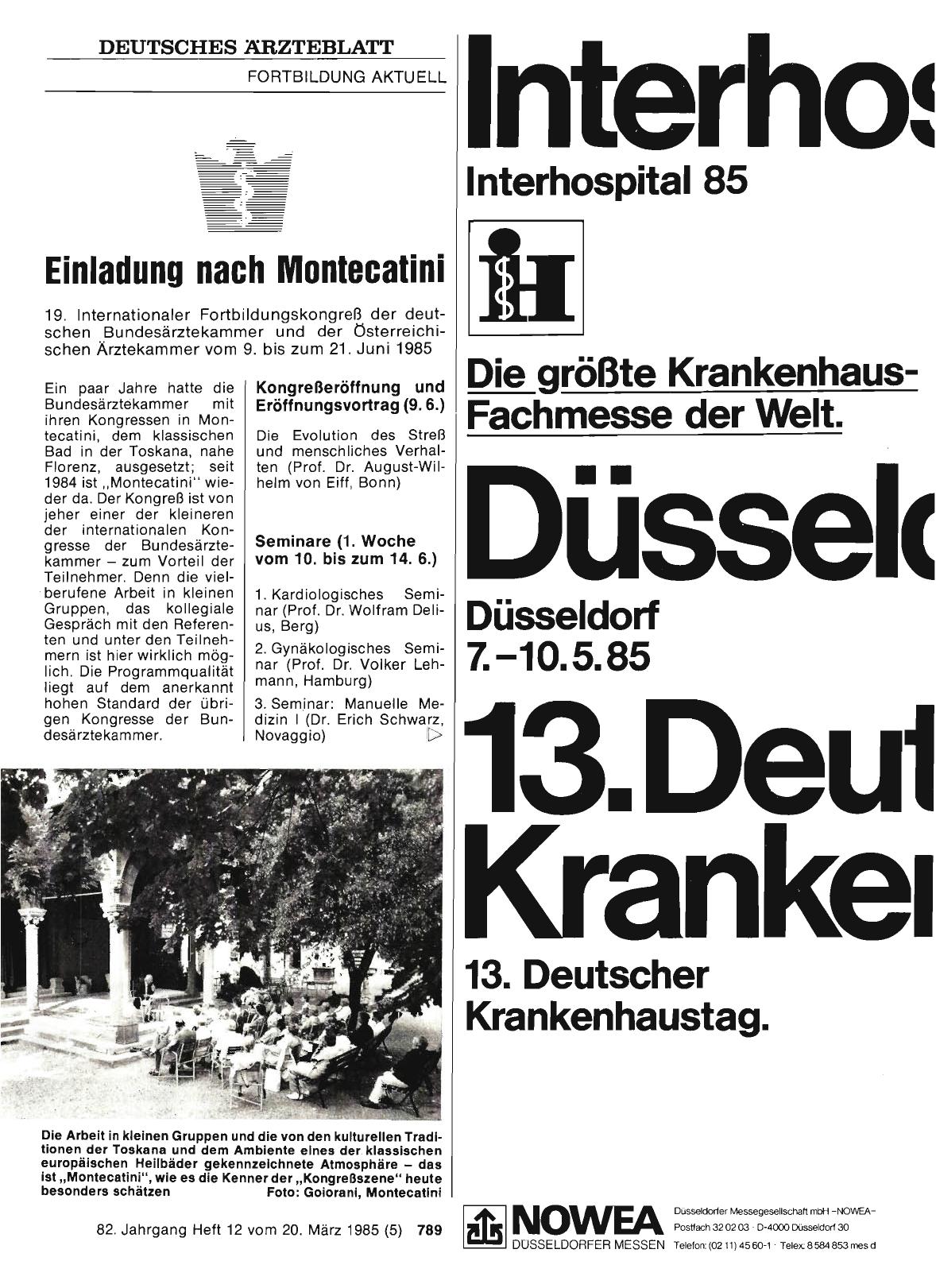 Vorschauseite 1: Einladung nach Montecatini
