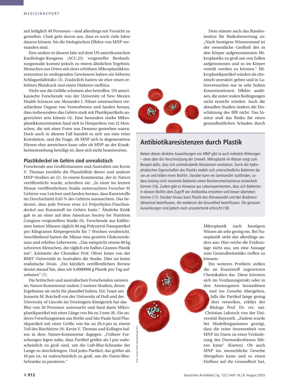 Vorschauseite 2: Mikround Nanoplastik in unseren Körpern: Viele Hinweise, wenig Wissen