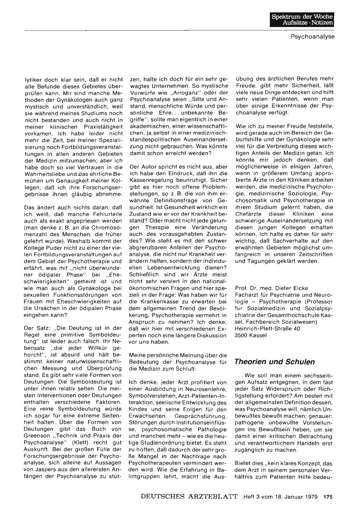 Vorschauseite 1: Die Überschätzung der Psychoanalyse: Theorien und Schulen