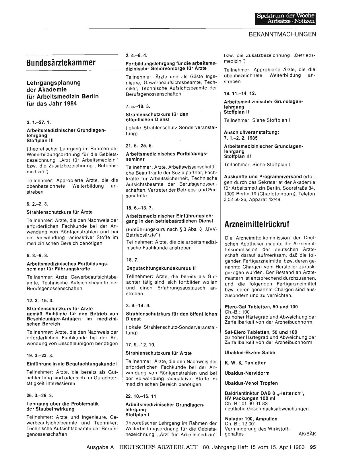 Vorschauseite 1: Arzneimittelrückruf