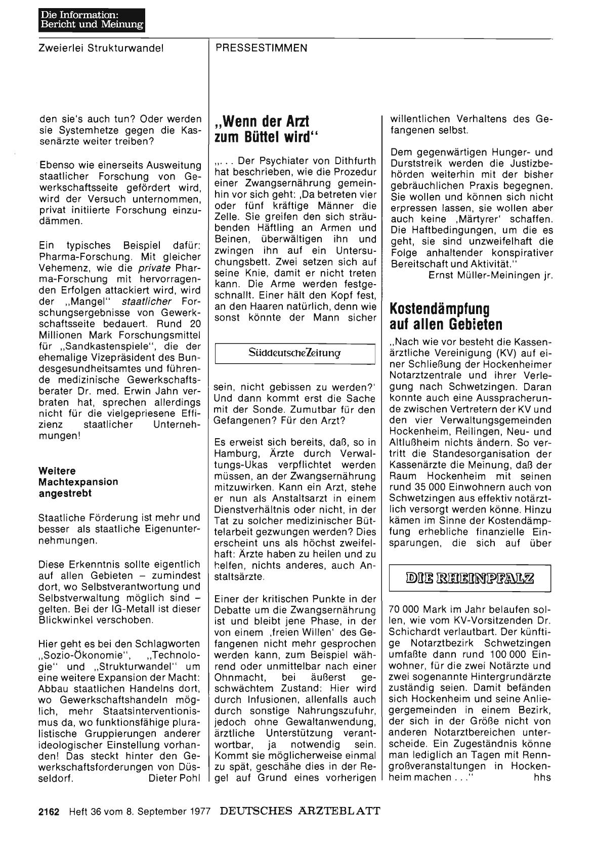 Vorschauseite 1: Kostendämpfung auf allen Gebieten