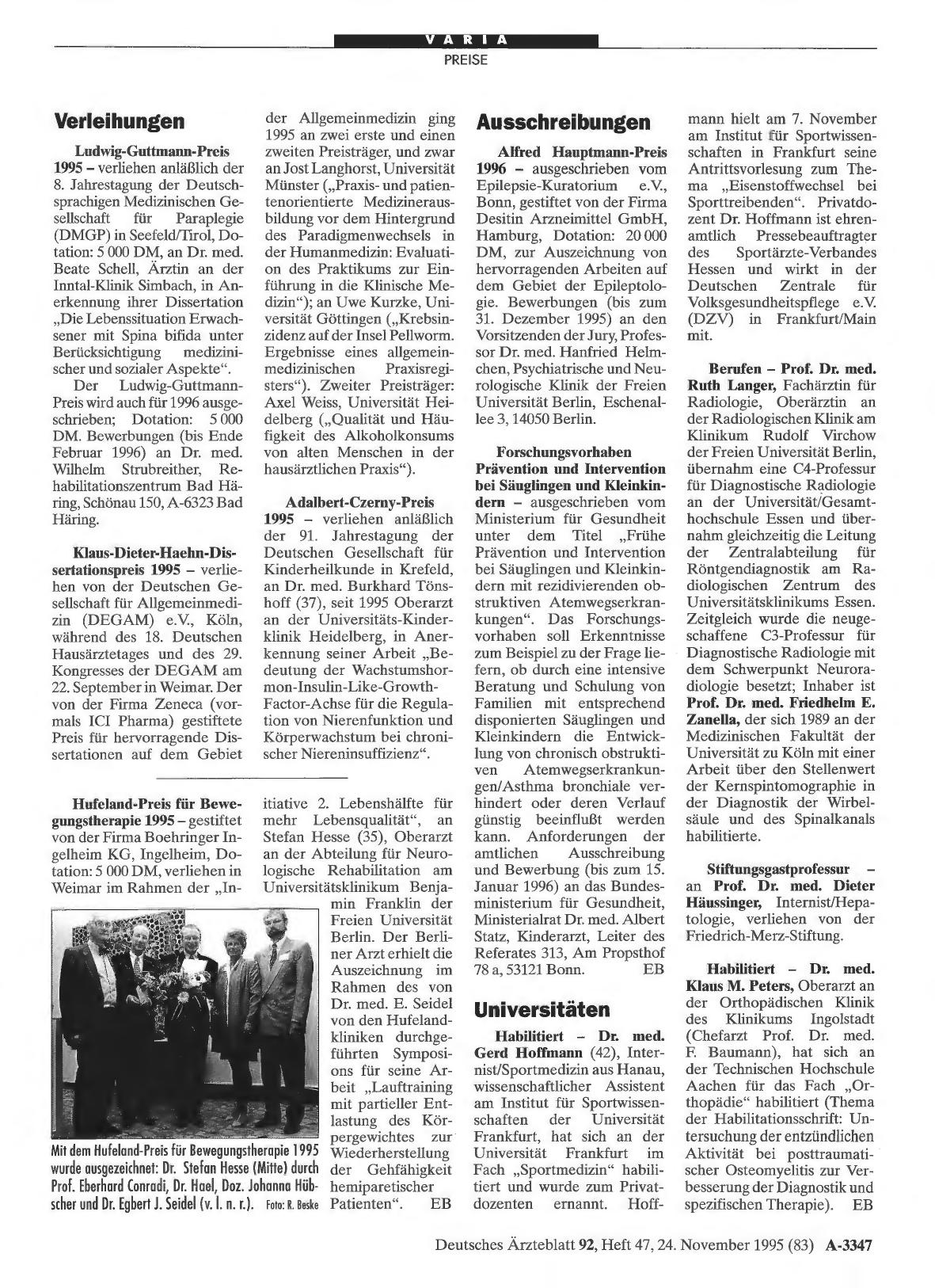 Vorschauseite 1: Universitäten