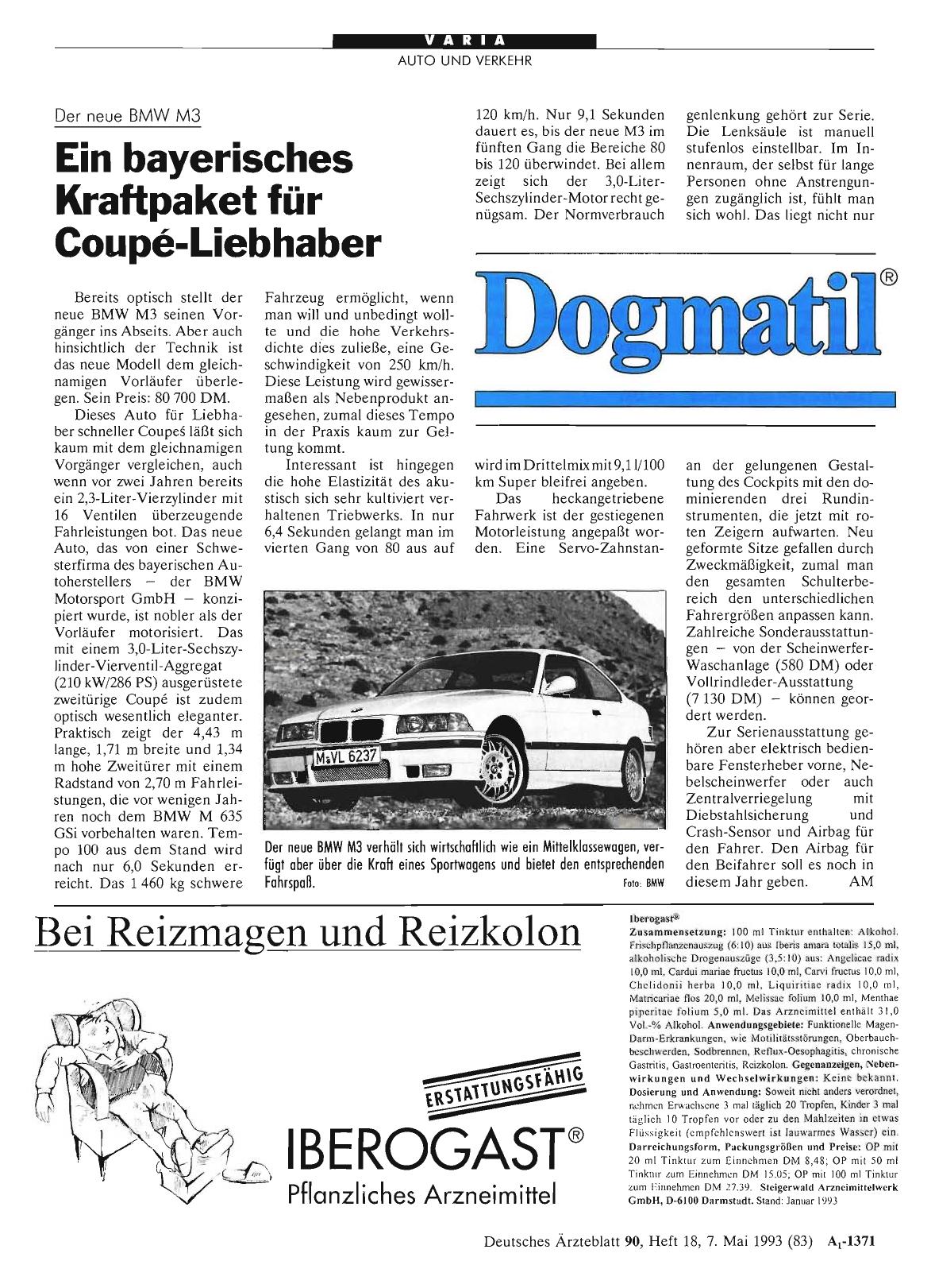 Vorschauseite 1: Der neue BMW M3: Ein bayerisches Kraftpaket für Coupé-Liebhaber