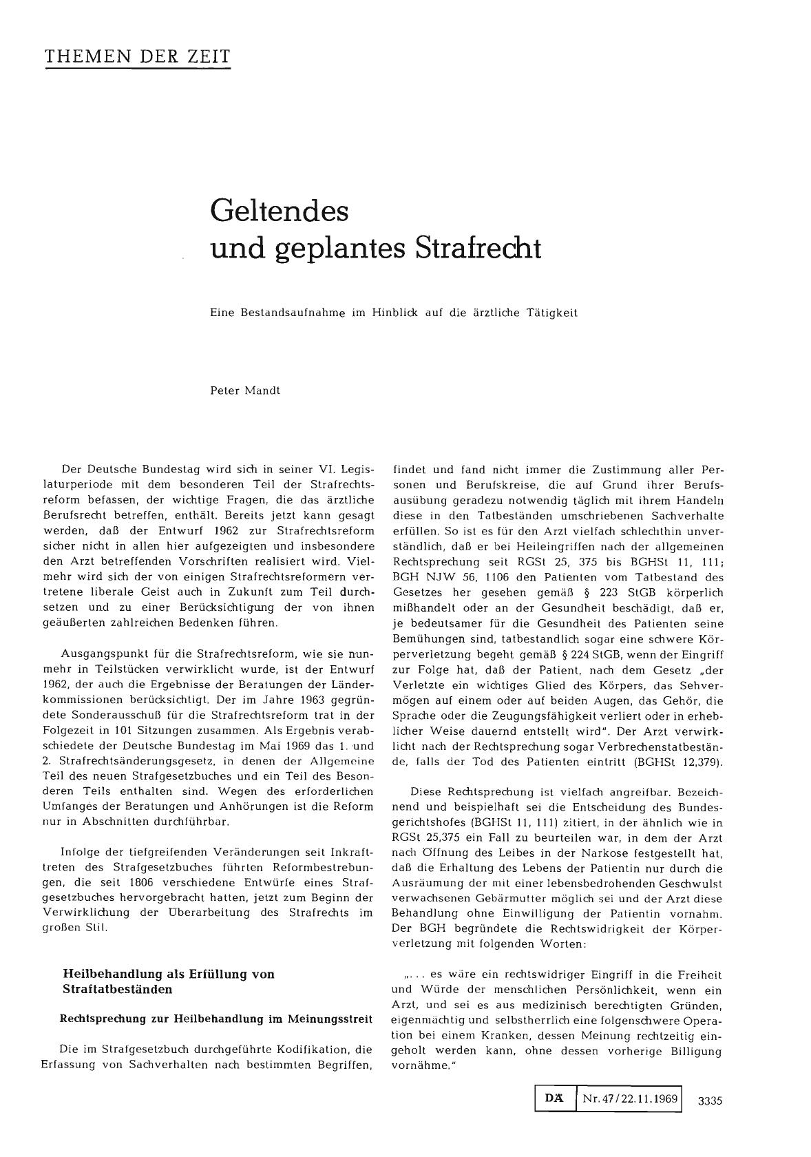 Vorschauseite 1: Geltendes und geplantes Strafrecht