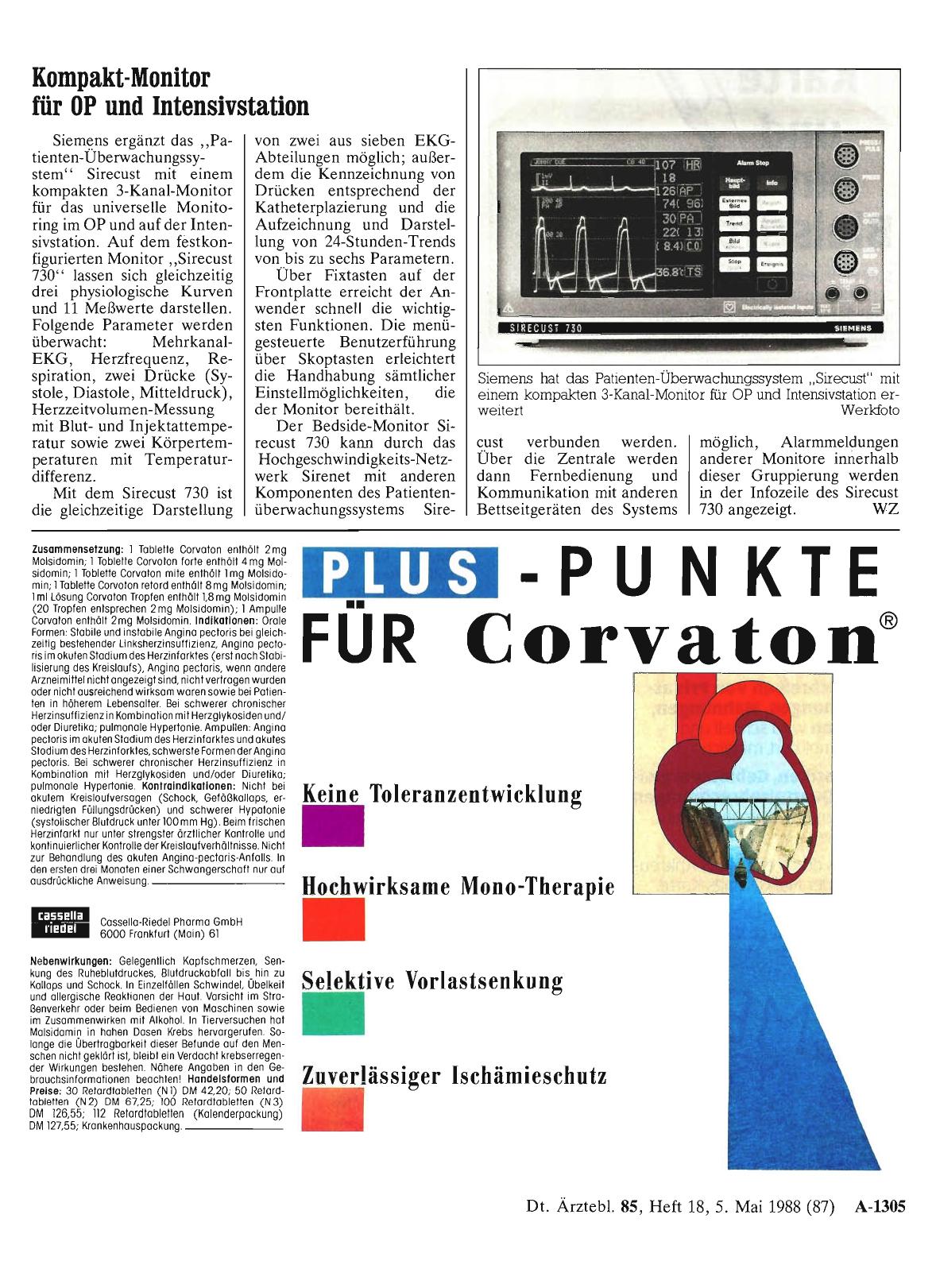Vorschauseite 1: Kompakt-Monitor für OP und Intensivstation