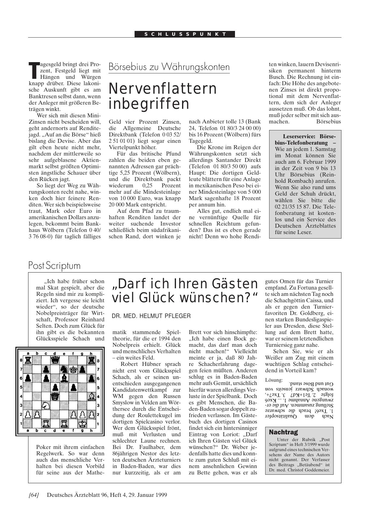 Vorschauseite 1: „Darf ich Ihren Gästen viel Glück wünschen? „