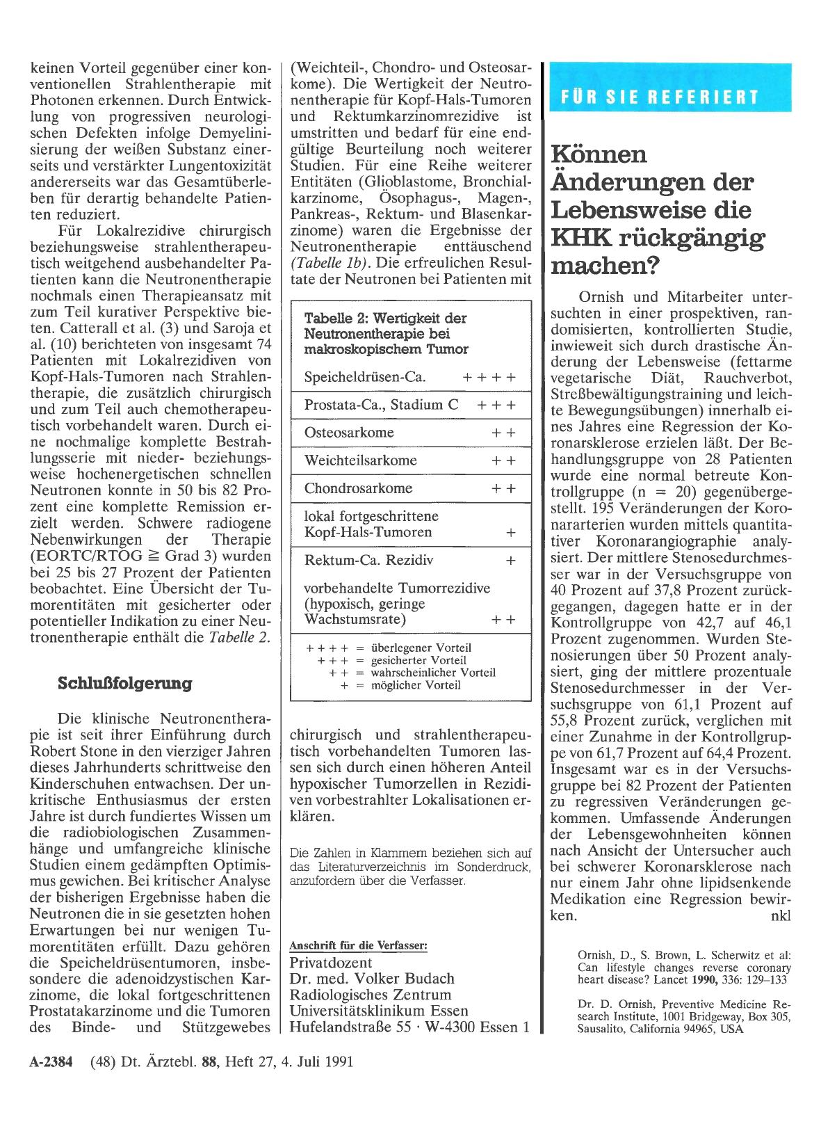 Vorschauseite 1: Können Änderungen der Lebensweise die KHK rückgängig machen?