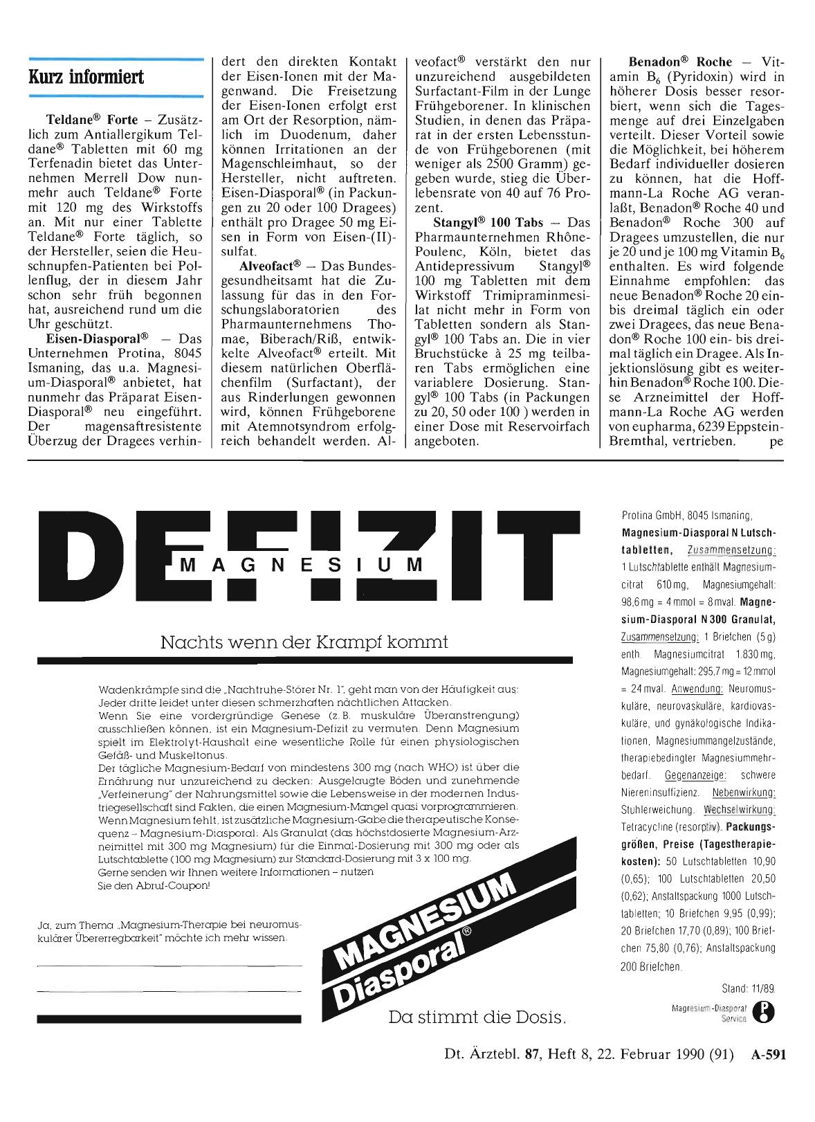 Vorschauseite 1: Kurz informiert