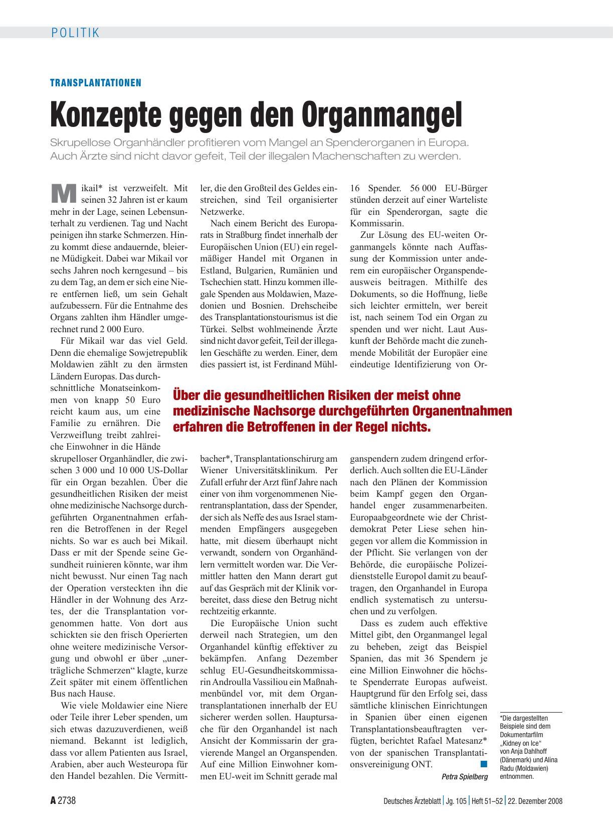 Vorschauseite 1: Transplantationen: Konzepte gegen den Organmangel