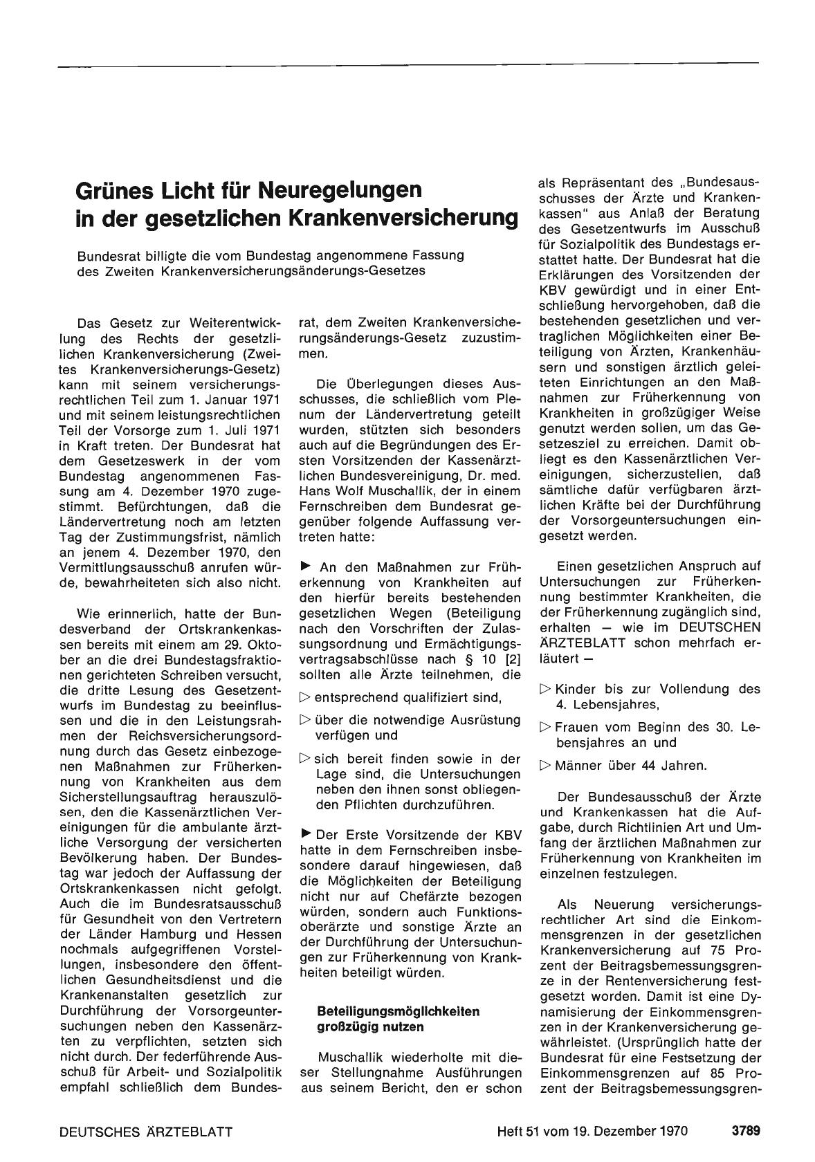Vorschauseite 1: Grünes Licht für Neuregelungen in der gesetzlichen Krankenversicherung
