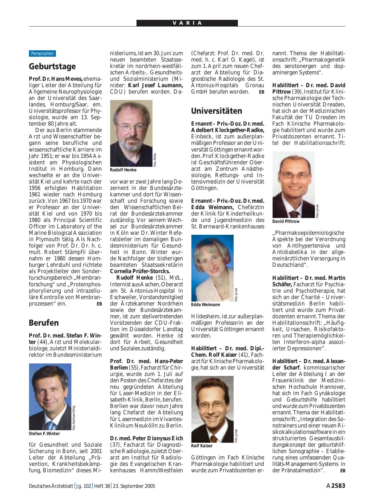 Vorschauseite 1: Universitäten
