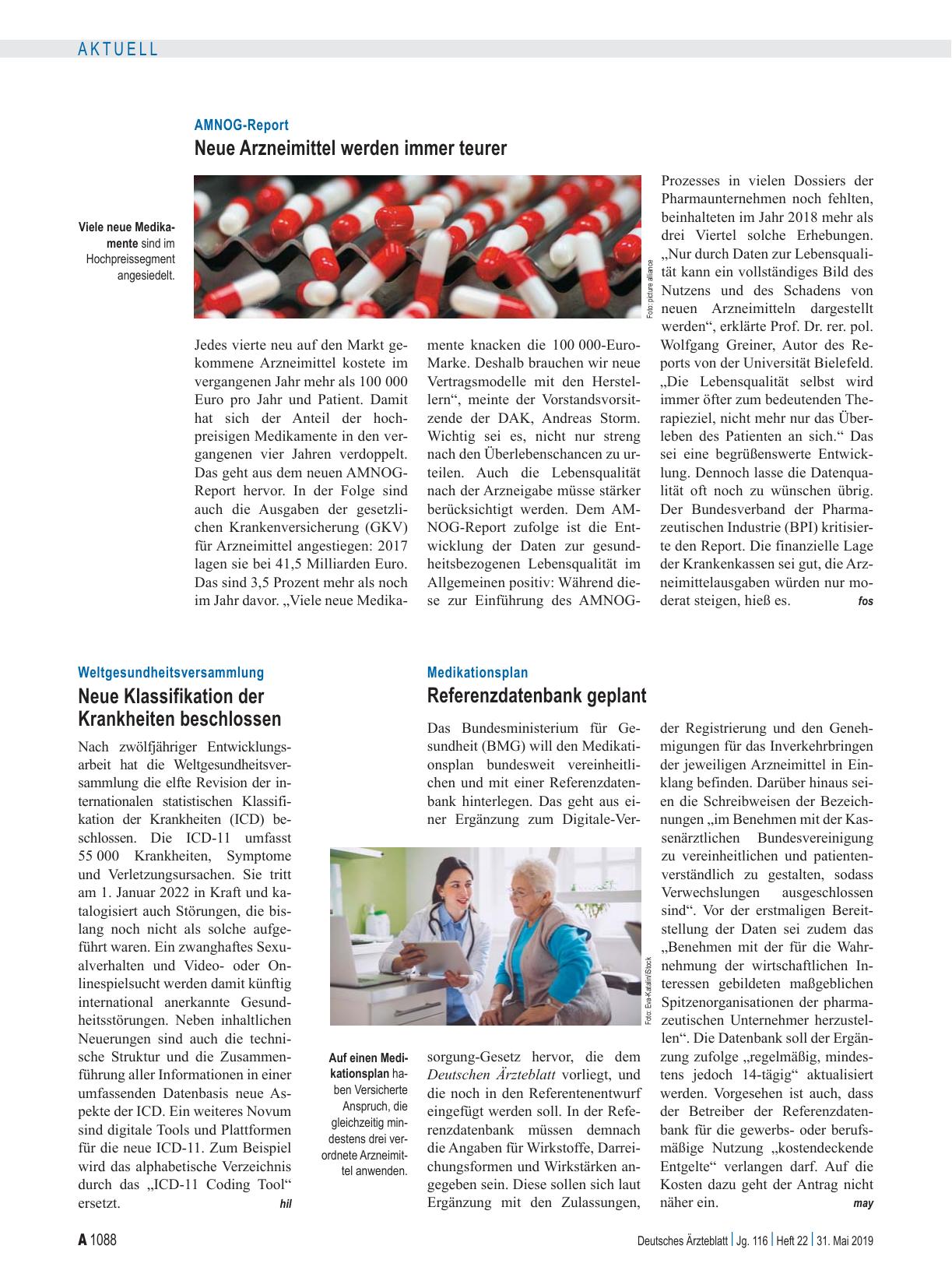 Vorschauseite 1: AMNOG-Report: Neue Arzneimittel werden immer teurer