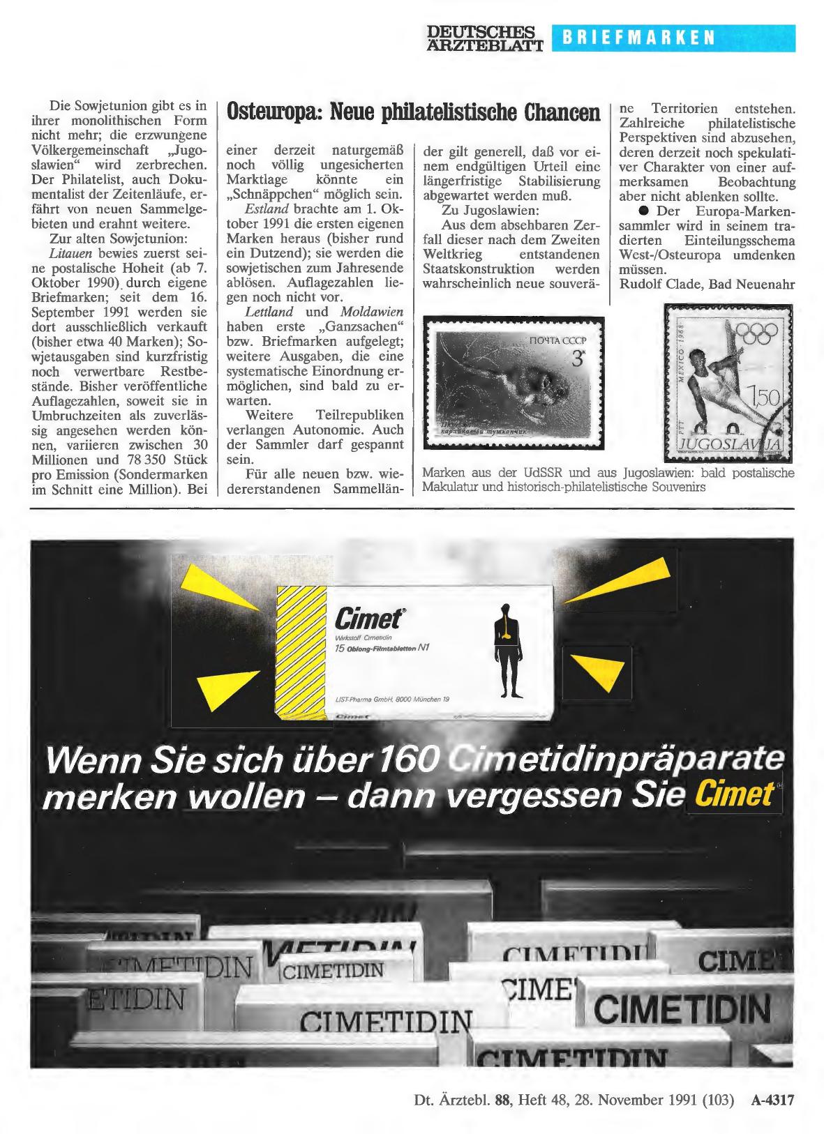 Vorschauseite 1: Osteuropa: Neue philatelistische Chancen