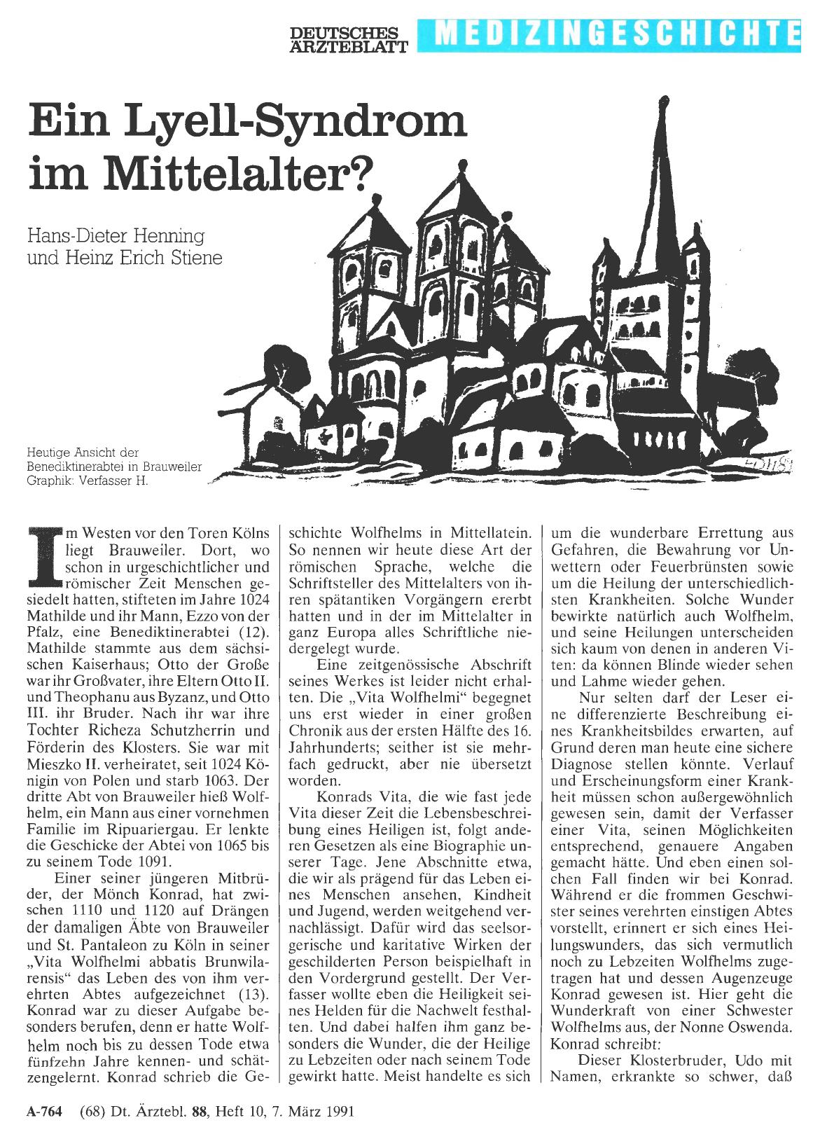 Vorschauseite 1: Ein Lyell-Syndrom im Mittelalter?