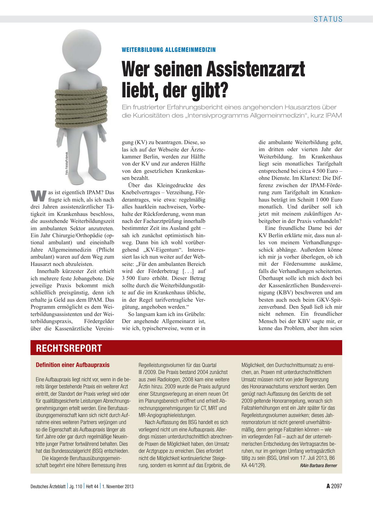 Vorschauseite 1: Definition einer Aufbaupraxis
