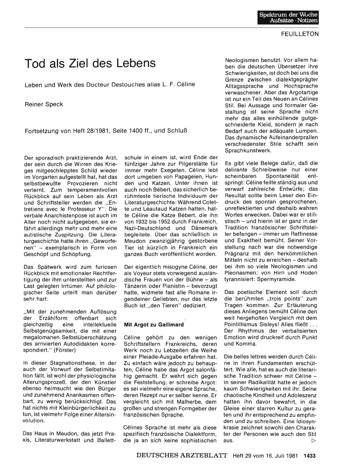 Vorschauseite 1: Tod als Ziel des Lebens