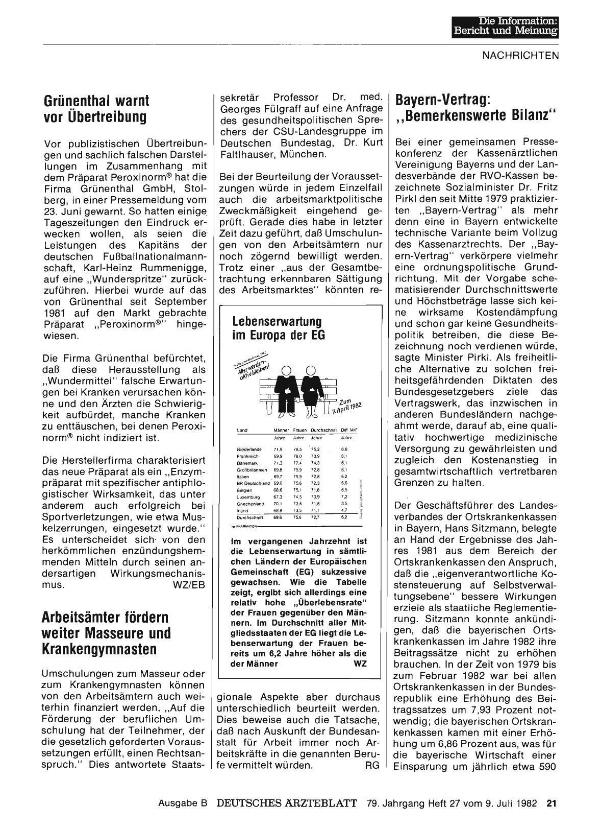 Vorschauseite 1: Grünenthal warnt vor Übertreibung