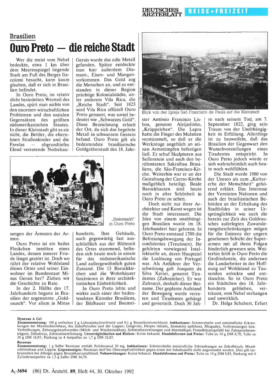 Vorschauseite 1: Brasilien: Ouro Preto die reiche Stadt