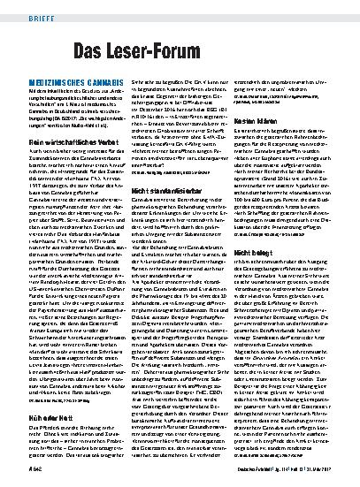 Vorschauseite 1: Medizinisches Cannabis: Kosten klären
