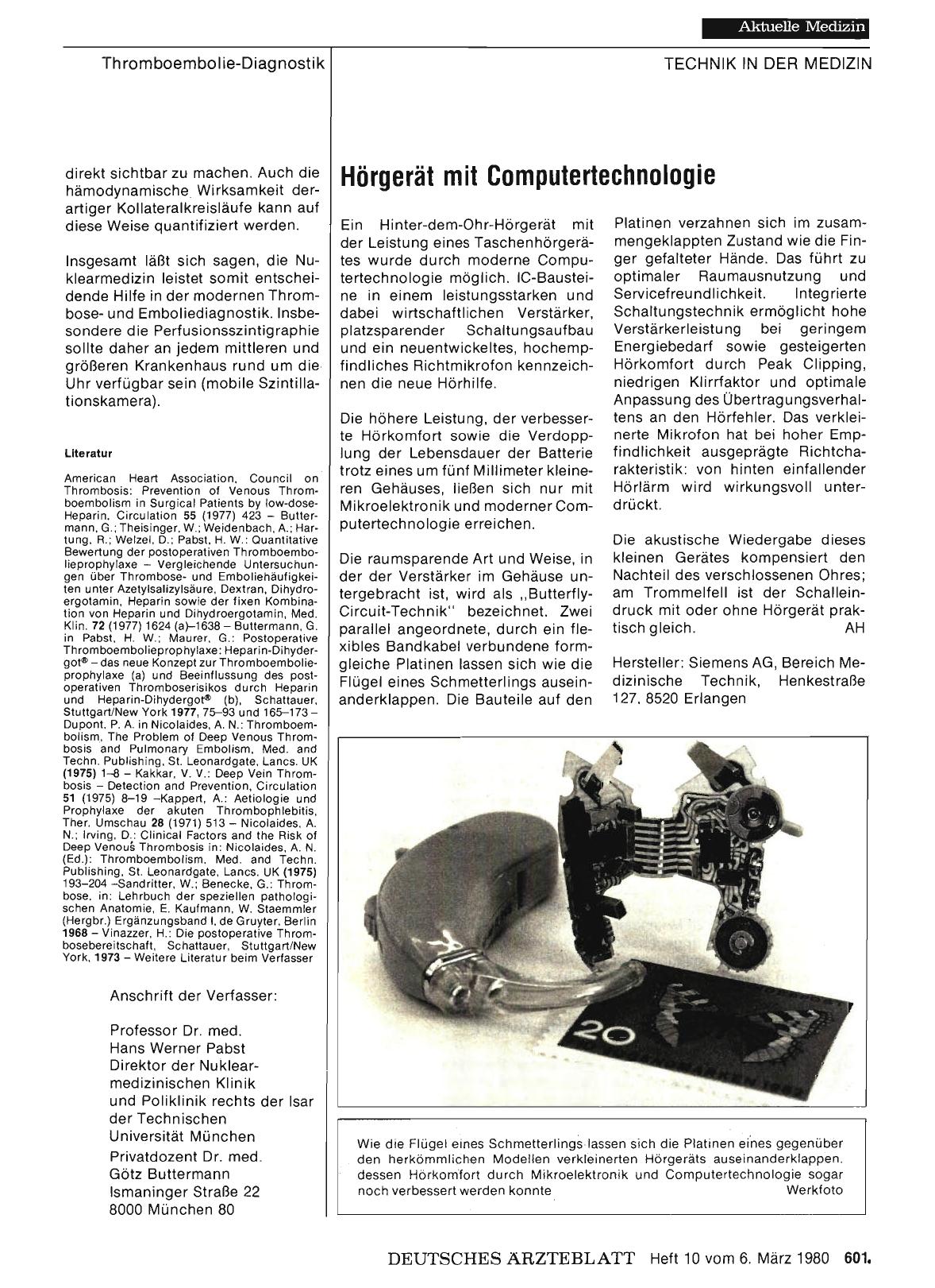 Vorschauseite 1: Hörgerät mit Computertechnologie