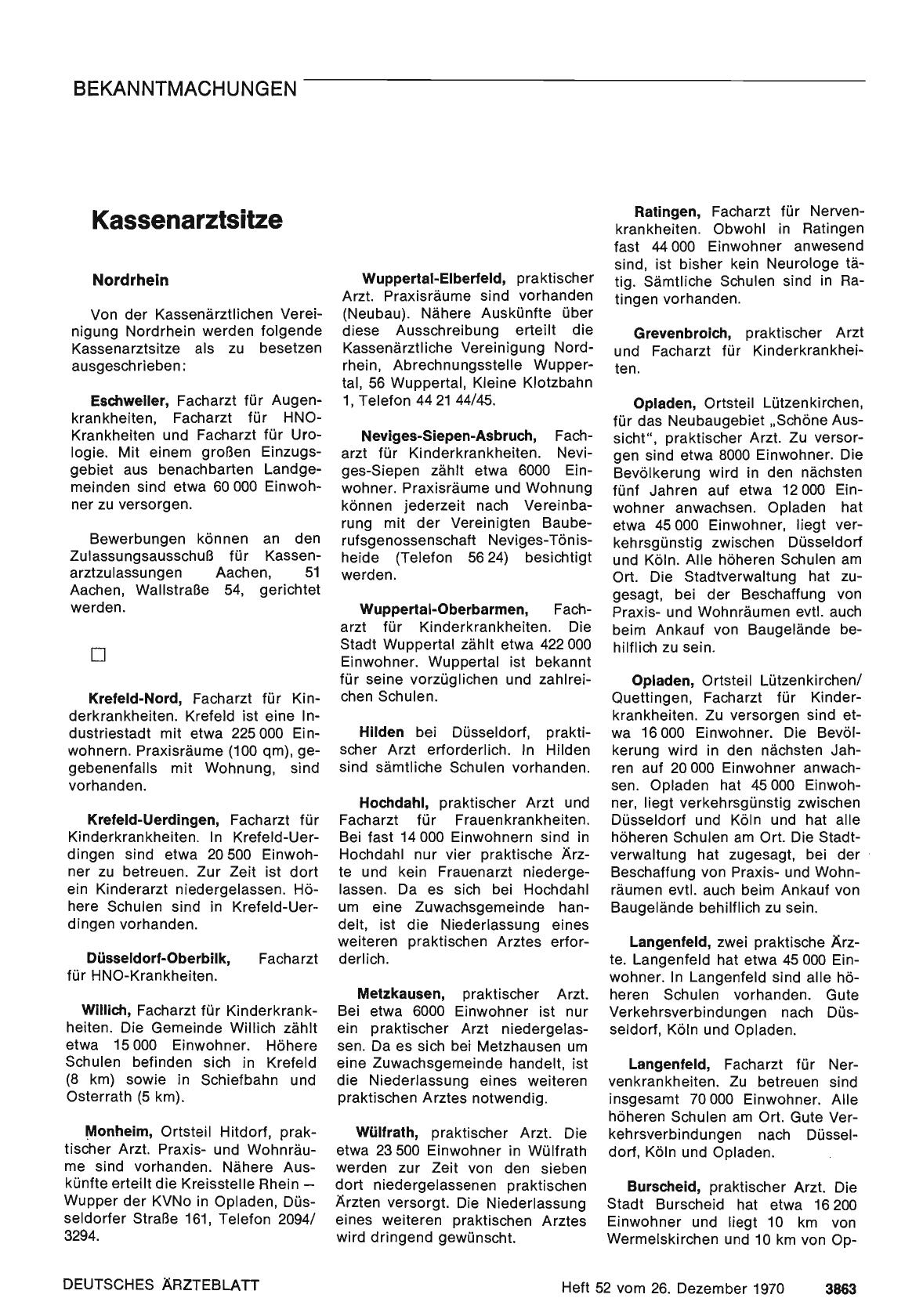 Vorschauseite 1: Kassenarztsitze