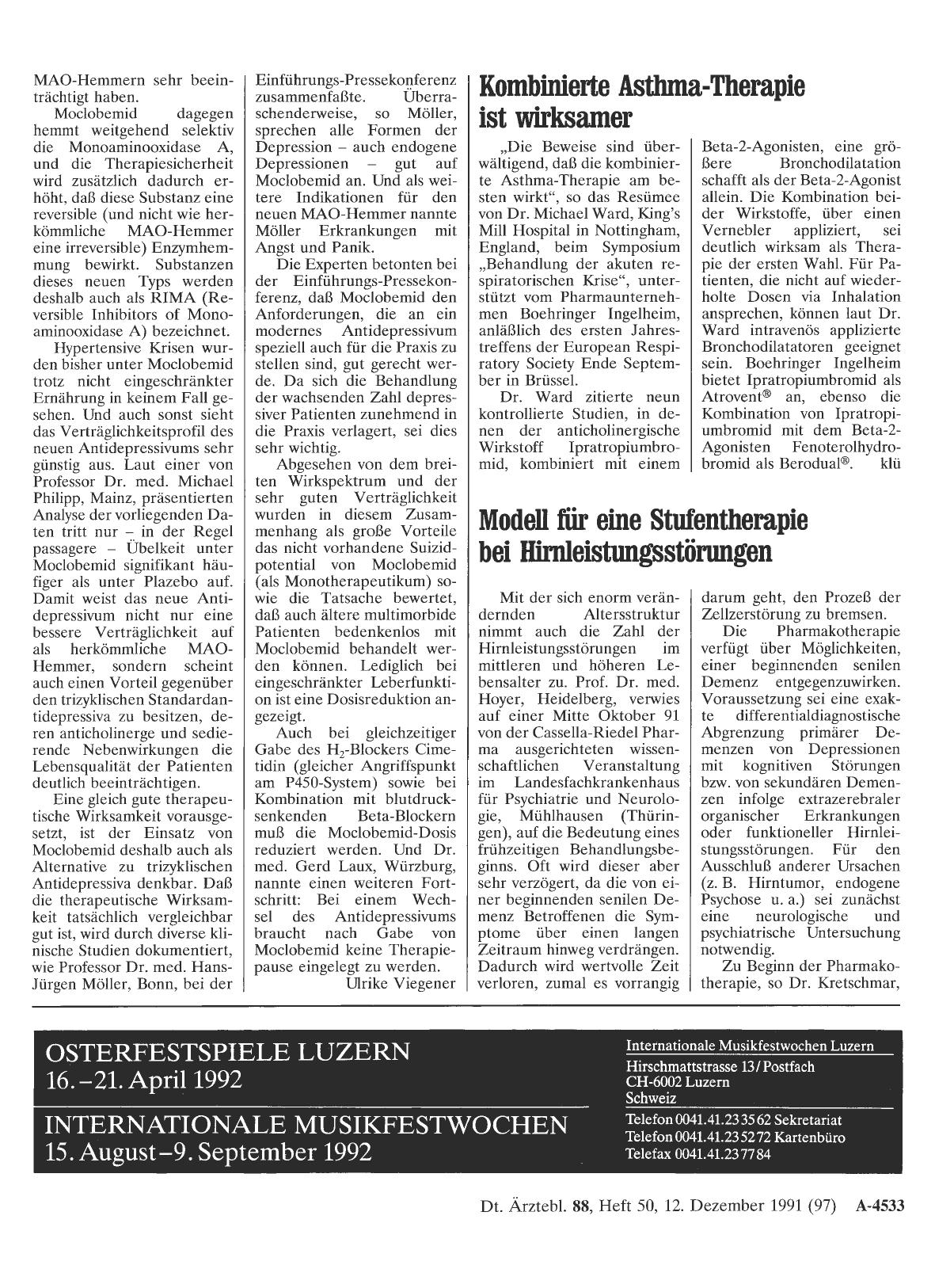 Vorschauseite 1: Kombinierte Asthma-Therapie ist wirksamer