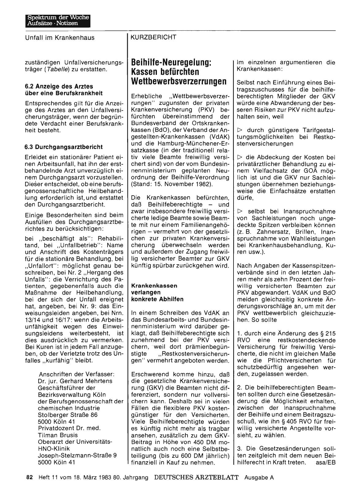 Vorschauseite 1: Beihilfe-Neuregelung: Kassen befürchten Wettbewerbsverzerrungen