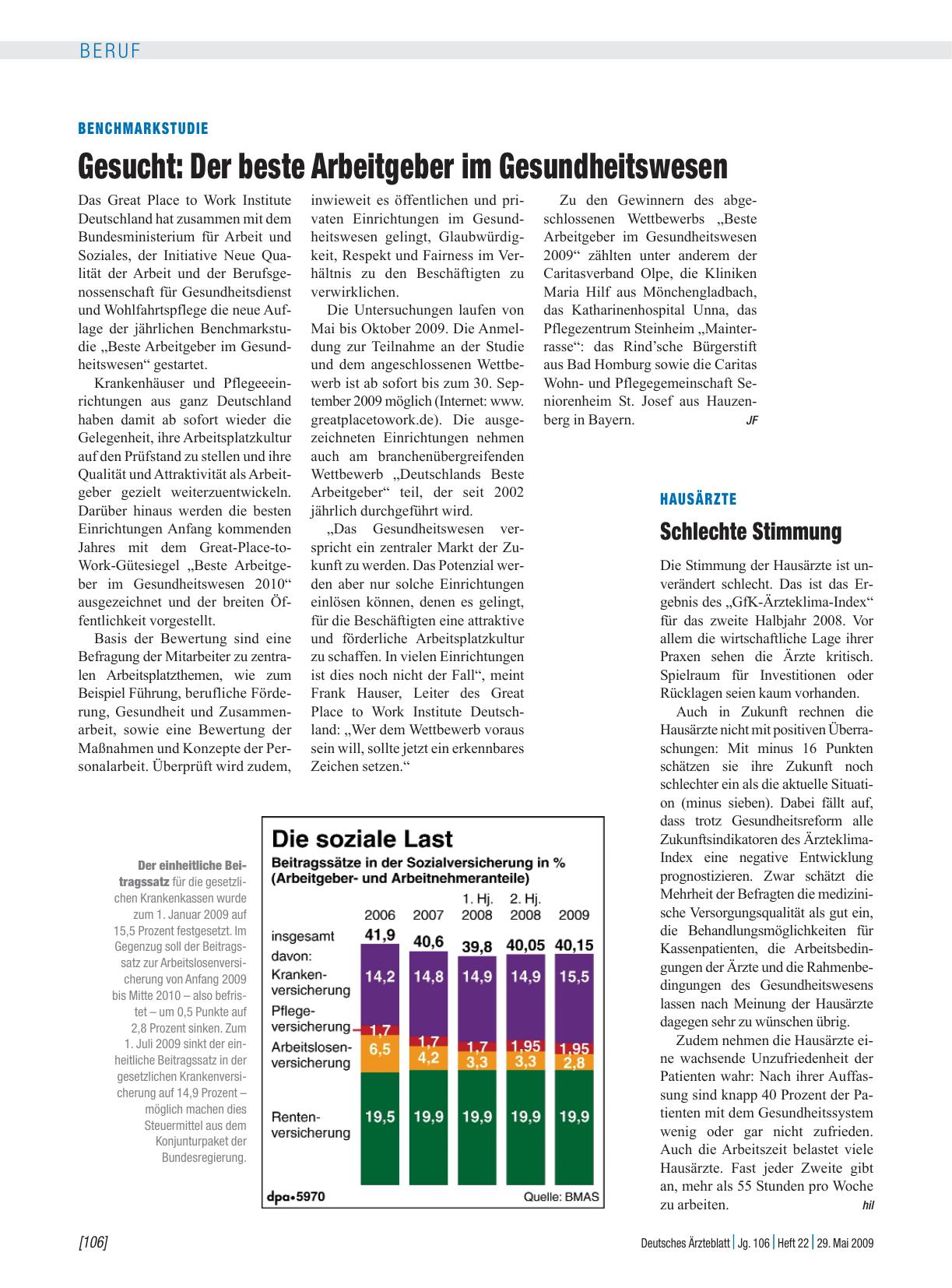 Vorschauseite 1: Hausärzte: Schlechte Stimmung