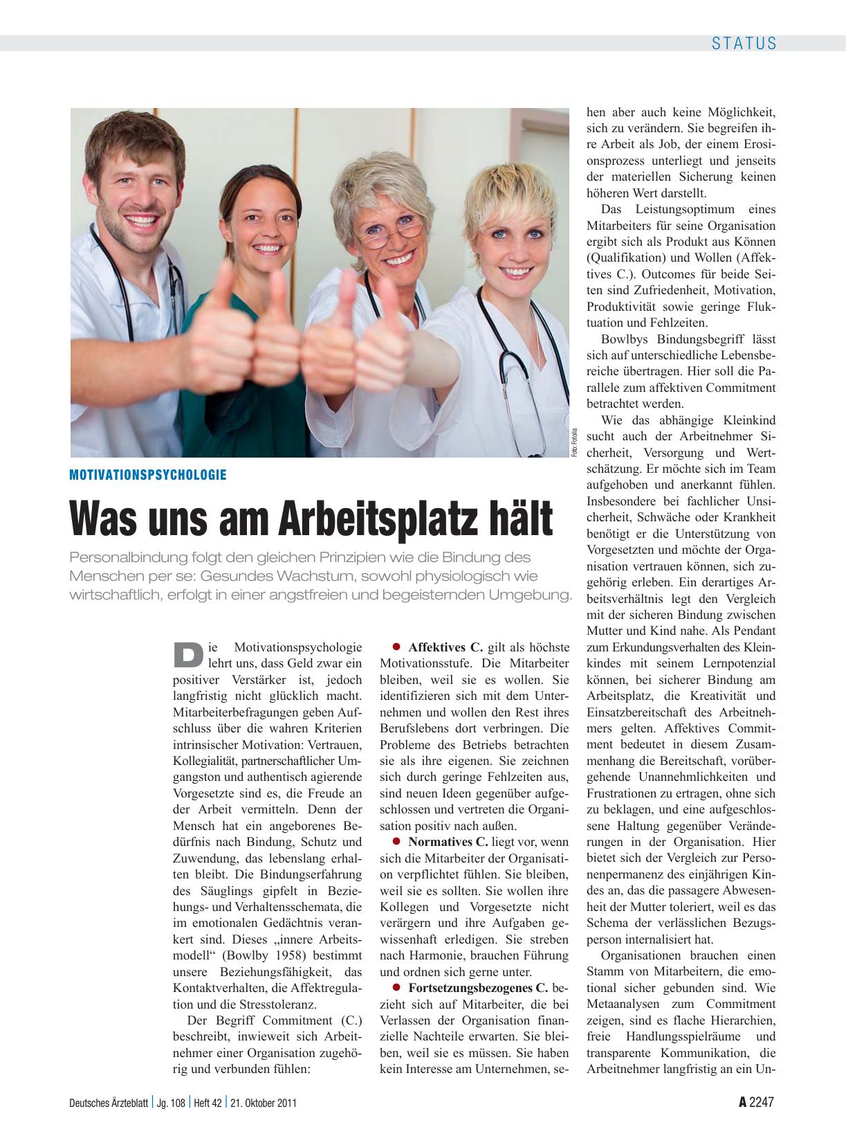Vorschauseite 1: Motivationspsychologie: Was uns am Arbeitsplatz hält