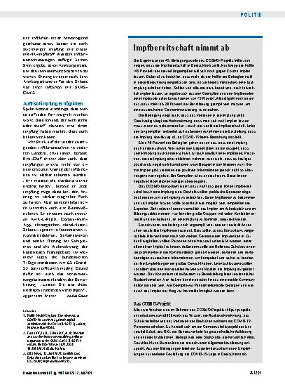 Vorschauseite 3: SARS-CoV-2: Impfungen im Wettlauf mit Delta