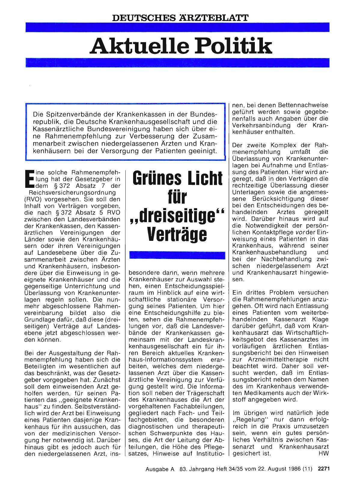 Vorschauseite 1: Grünes Licht für, ,dreiseitige“ Verträge