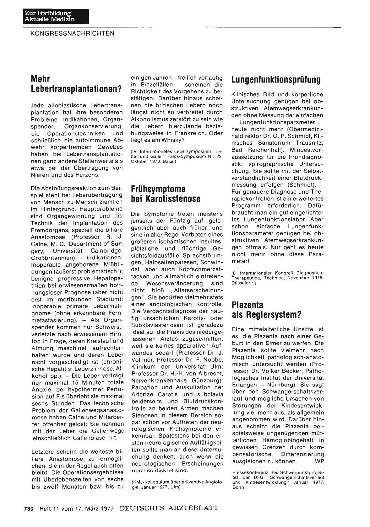Vorschauseite 1: Plazenta als Reglersystem?