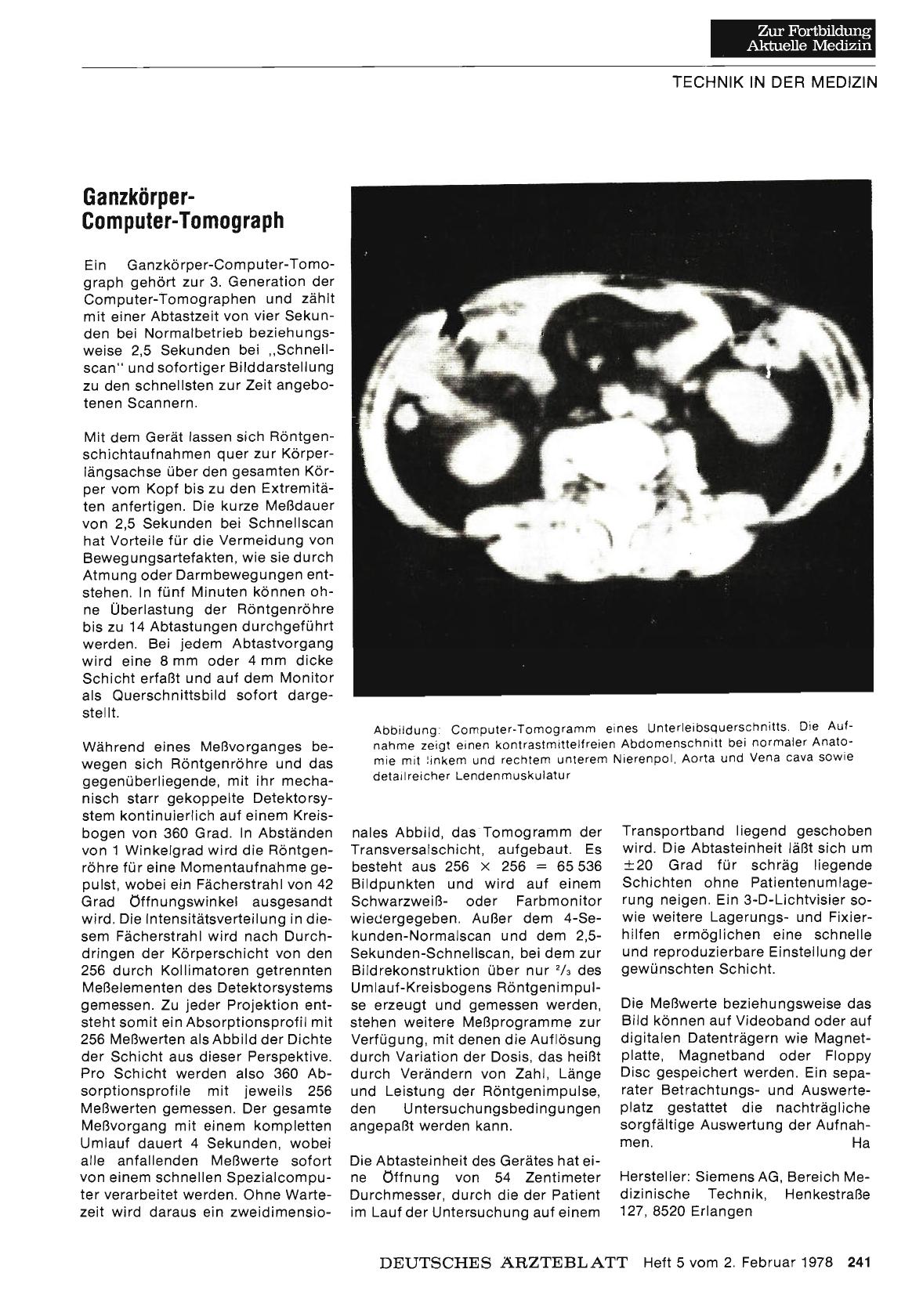 Vorschauseite 1: Ganzkörper-Computer-Tomograph