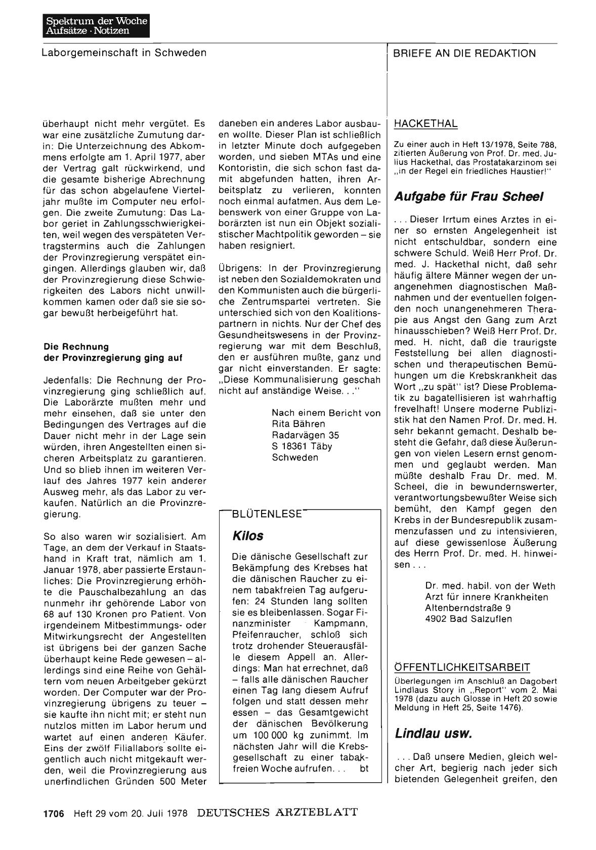 Vorschauseite 1: ÖFFENTLICHKEITSARBEIT: Lindlau usw.