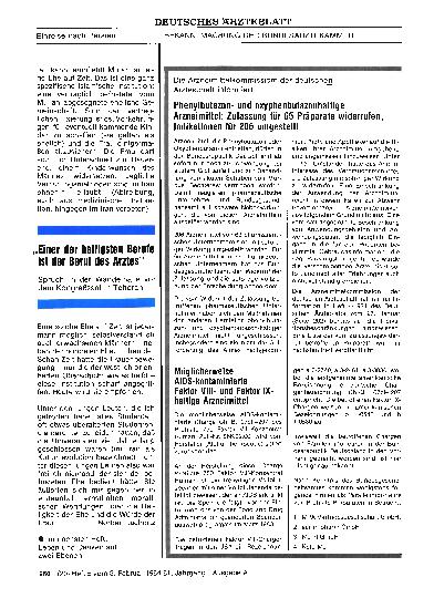 Vorschauseite 1: Möglicherweise AIDS-kontaminierte Faktor VIIIund Faktor IXhaltige Arzneimittel