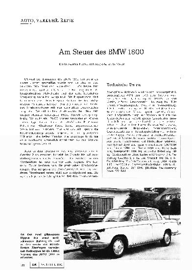 Vorschauseite 1: Am Steuer des BMW 1800