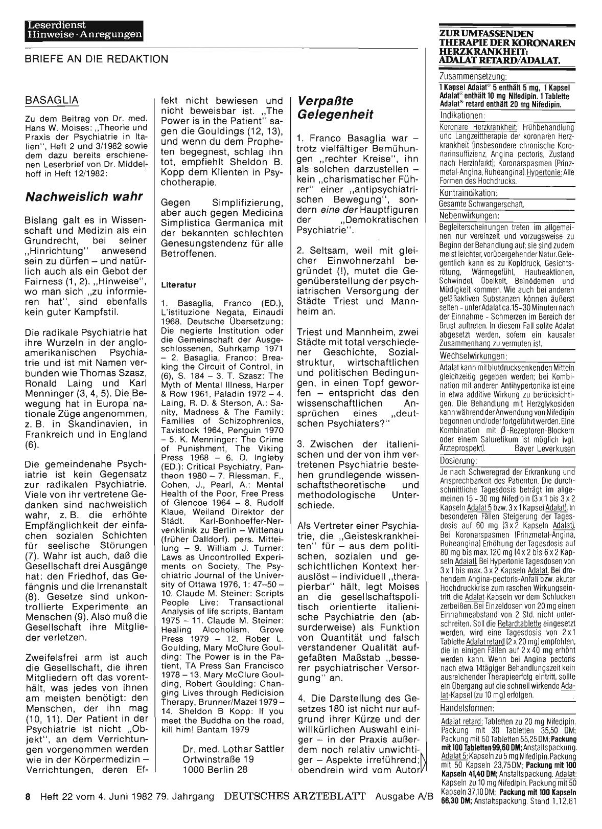 Vorschauseite 1: BASAGLIA: Nachweislich wahr