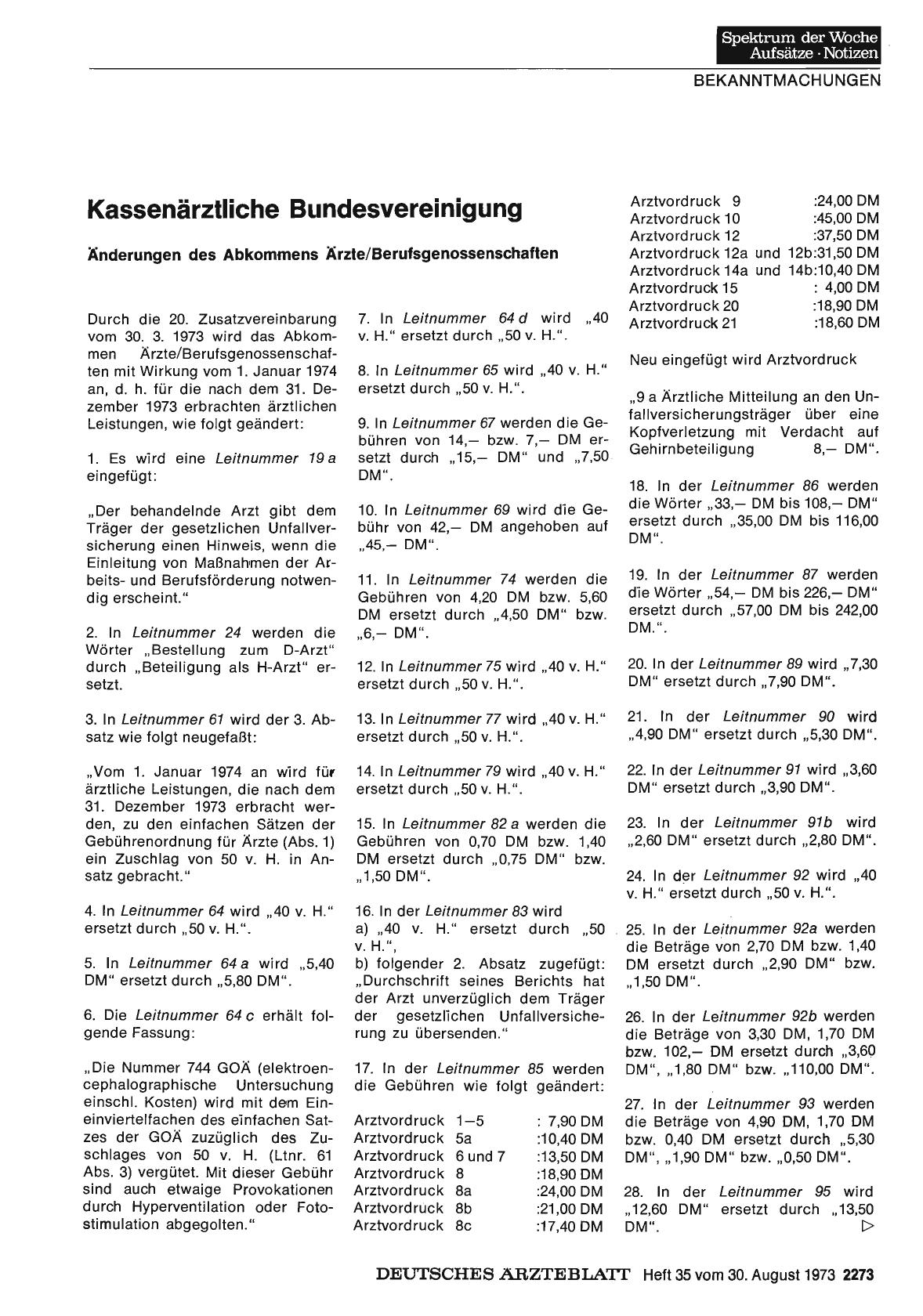 Vorschauseite 1: Kassenärztliche Bundesvereinigung