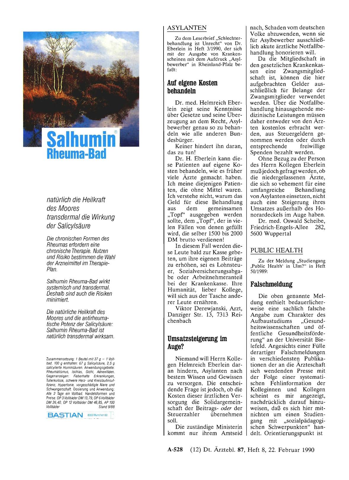 Vorschauseite 1: PUBLIC HEALTH: Falschmeldung