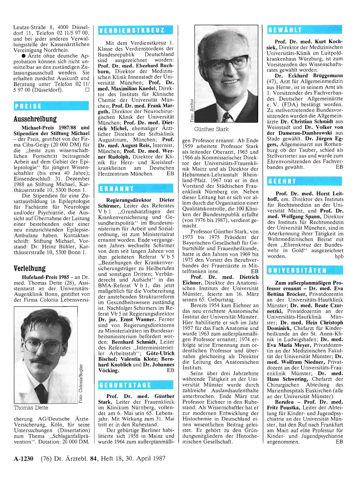 Vorschauseite 1: Geburtstage