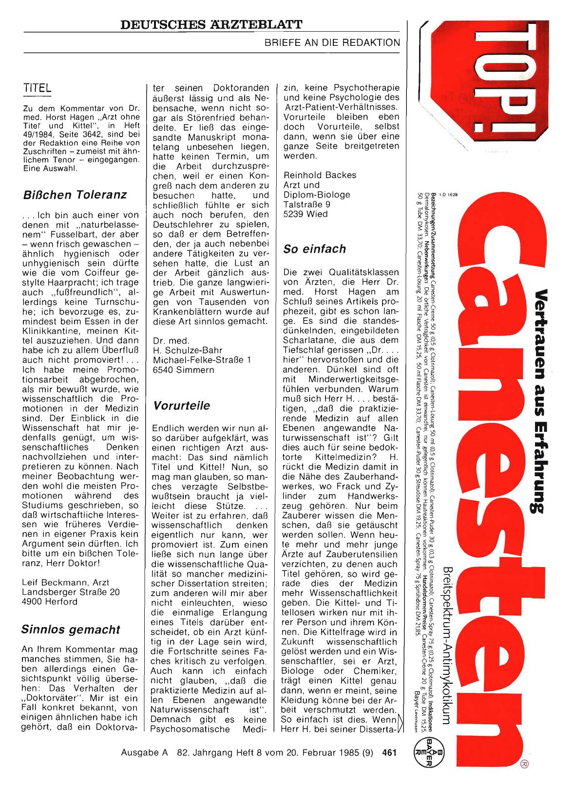 Vorschauseite 1: TITEL: Vorurteile