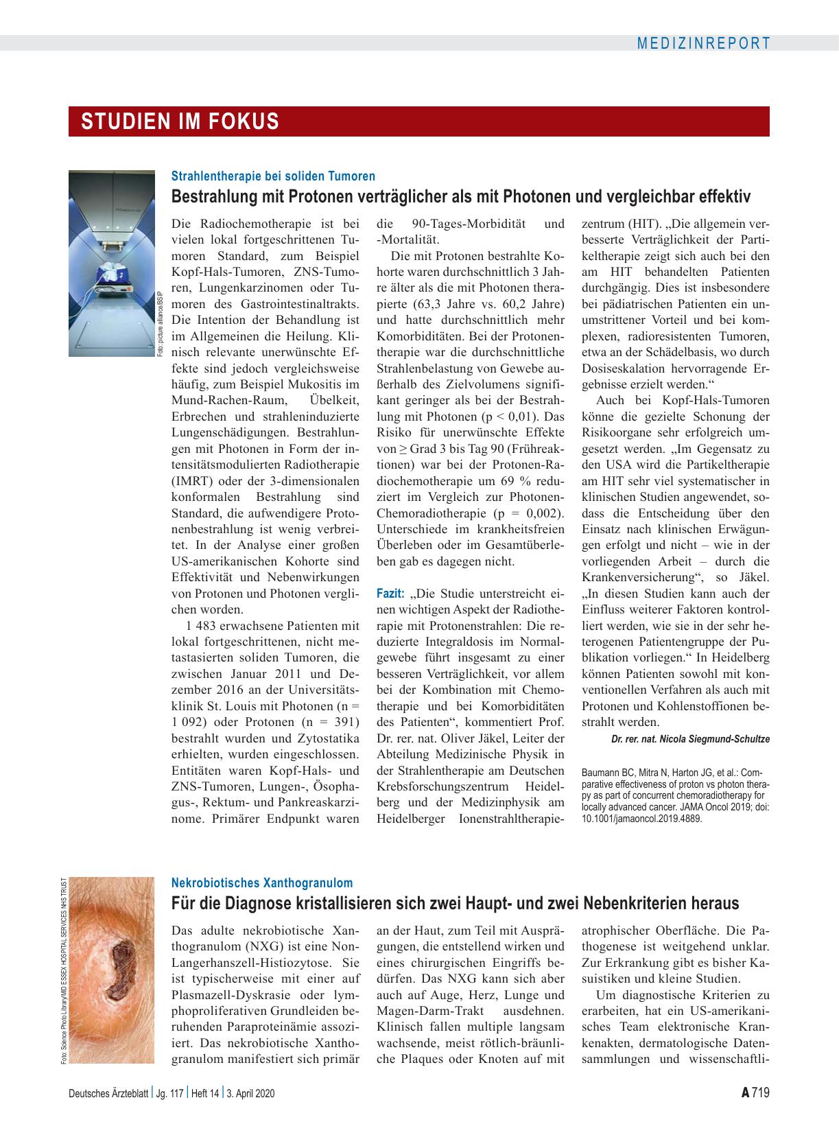 Vorschauseite 1: Nekrobiotisches Xanthogranulom: Für die Diagnose kristallisieren sich zwei Hauptund zwei Nebenkriterien heraus