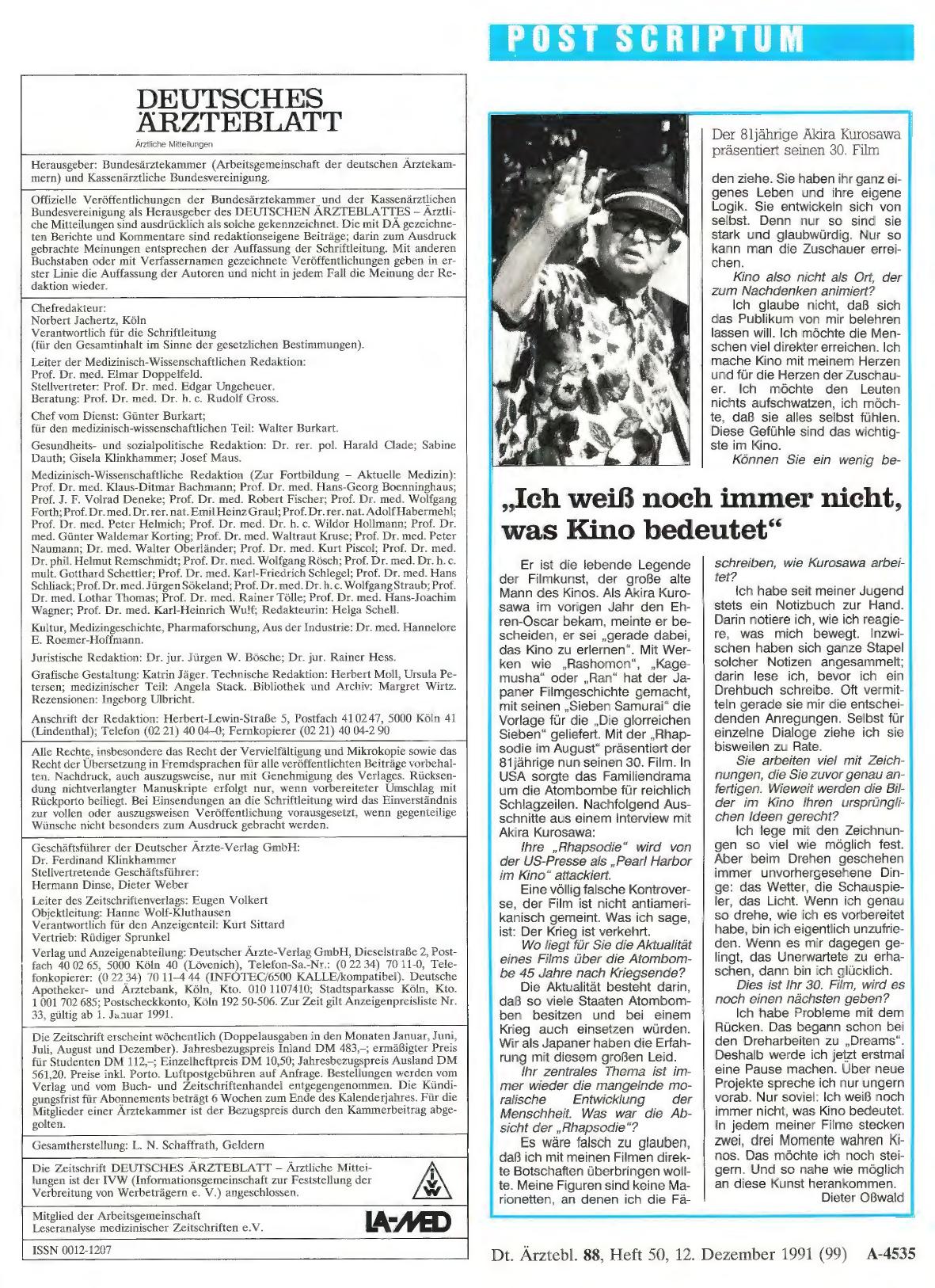 Vorschauseite 1: „Ich weiß noch immer nicht, was Kino bedeutet”
