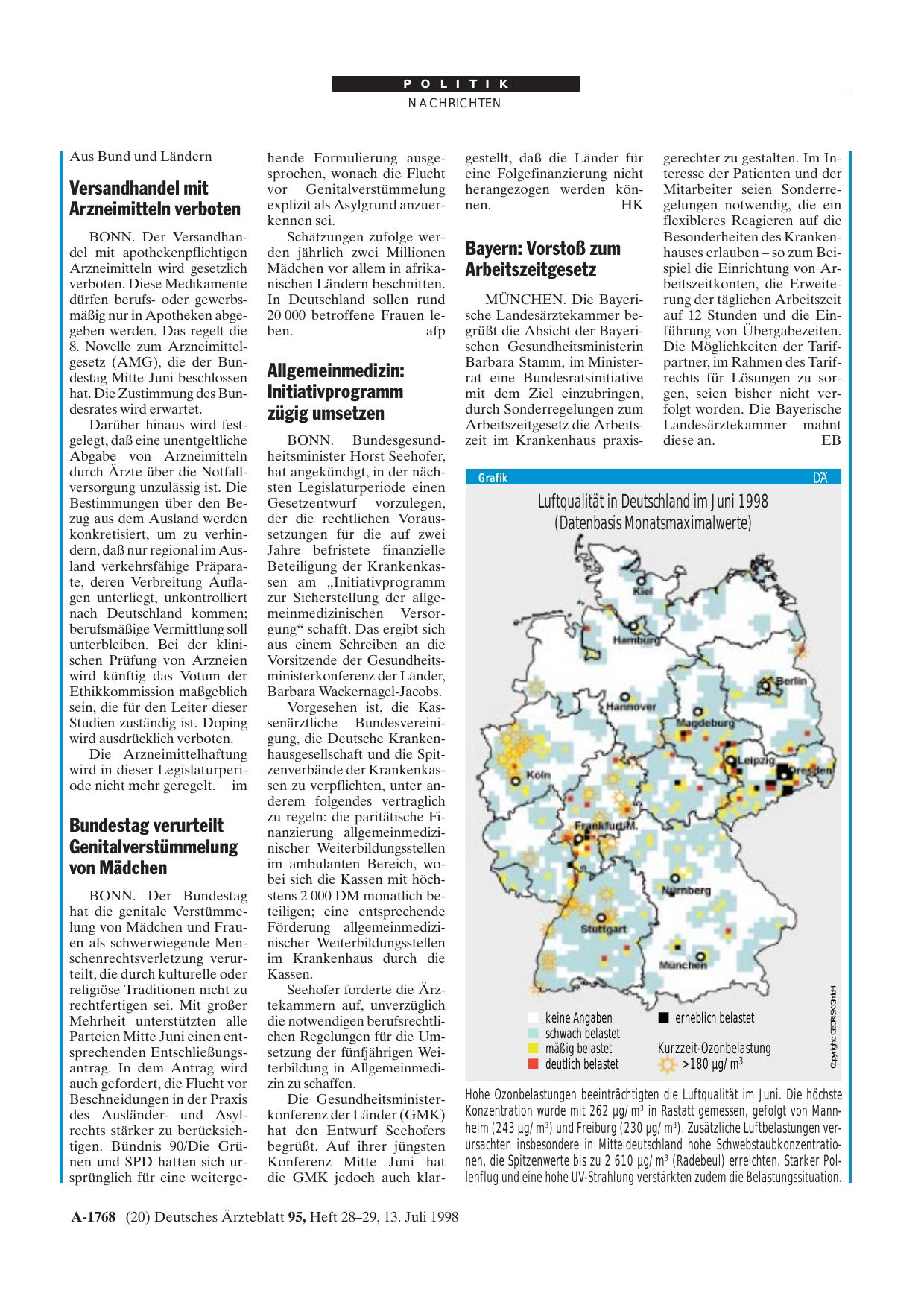 Vorschauseite 1: Bundestag verurteilt Genitalverstümmelung von Mädchen